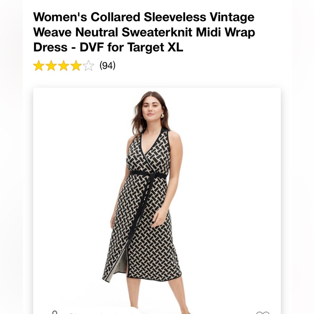 NWT  DVF for Target knit wrap dress!